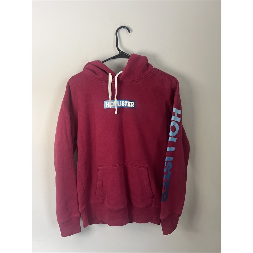 Hollister Southern California Magenta Hoodie Sweatshirt Pullover Size XSmall